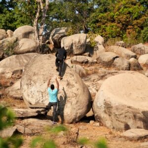 Trying Rock climbing at Deshdekha Climbing Sector